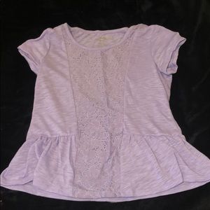 Lavender purple tee shirt